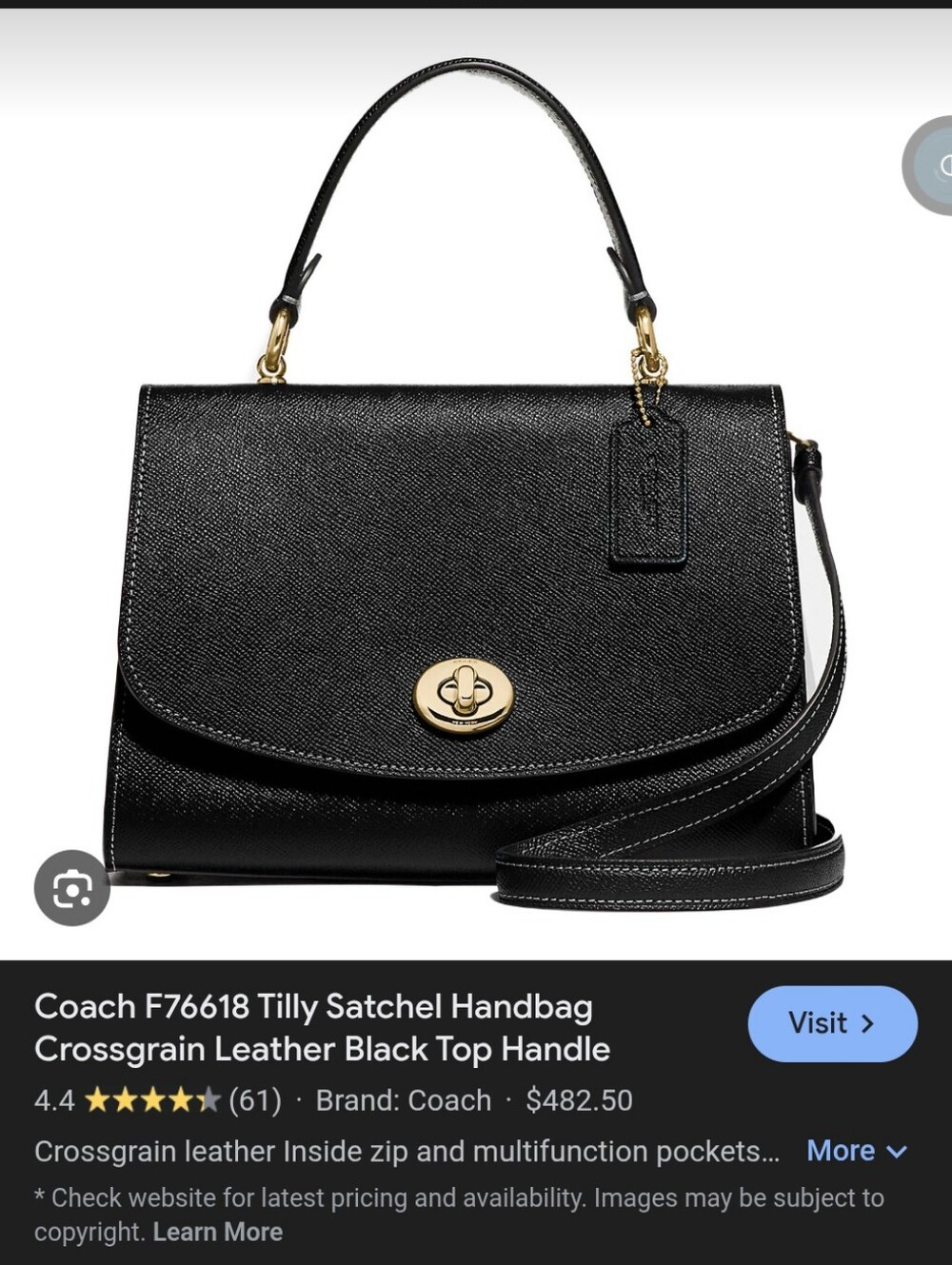 Coach Tilly Bag